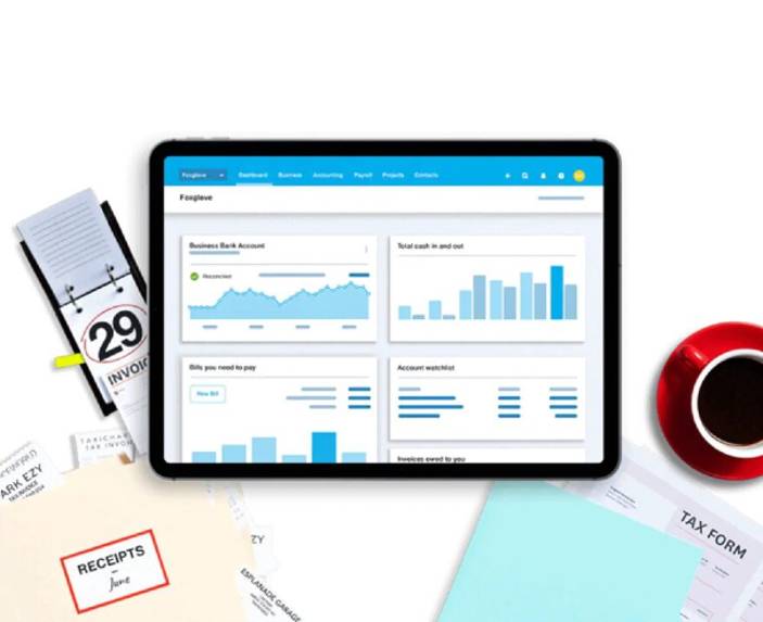 xero software on a tablet device